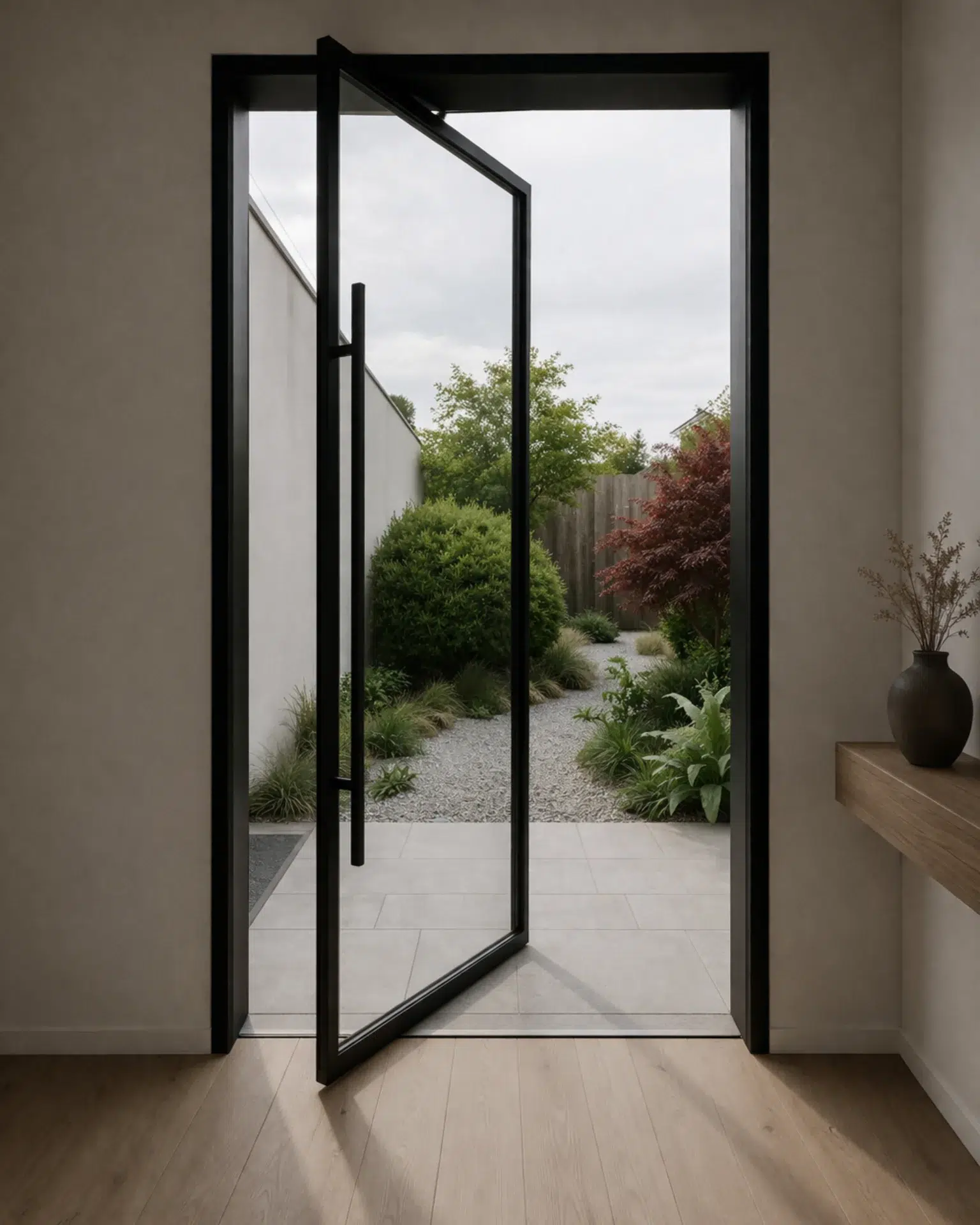 VLX 100 Pivot Door in San Francisco, CA | Lightwell Windows San Francisco - detail 1