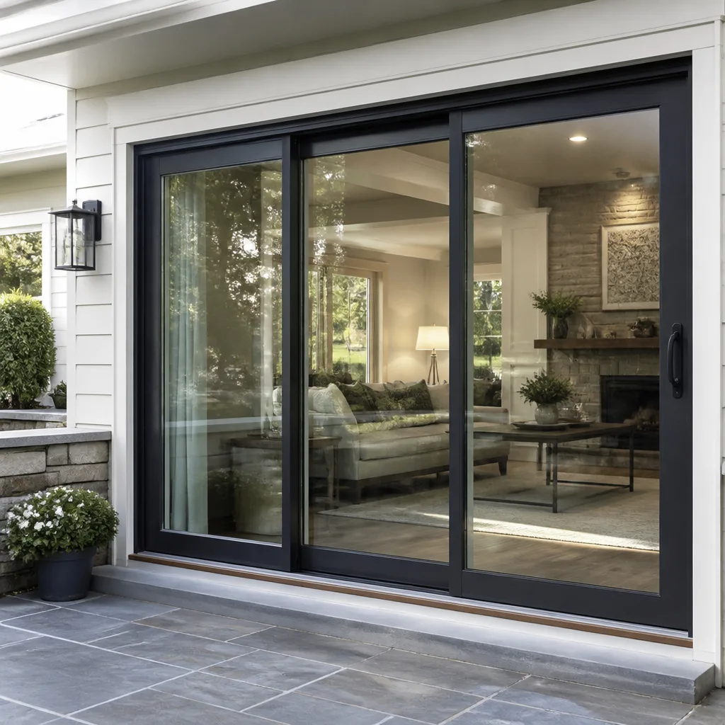 Sliding glass doors